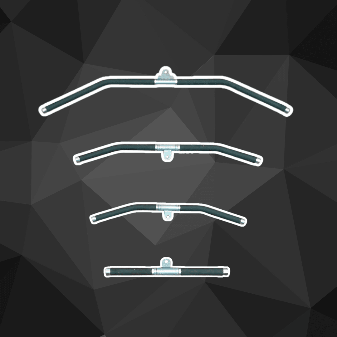 Three windshield wiper blades with mounting brackets.