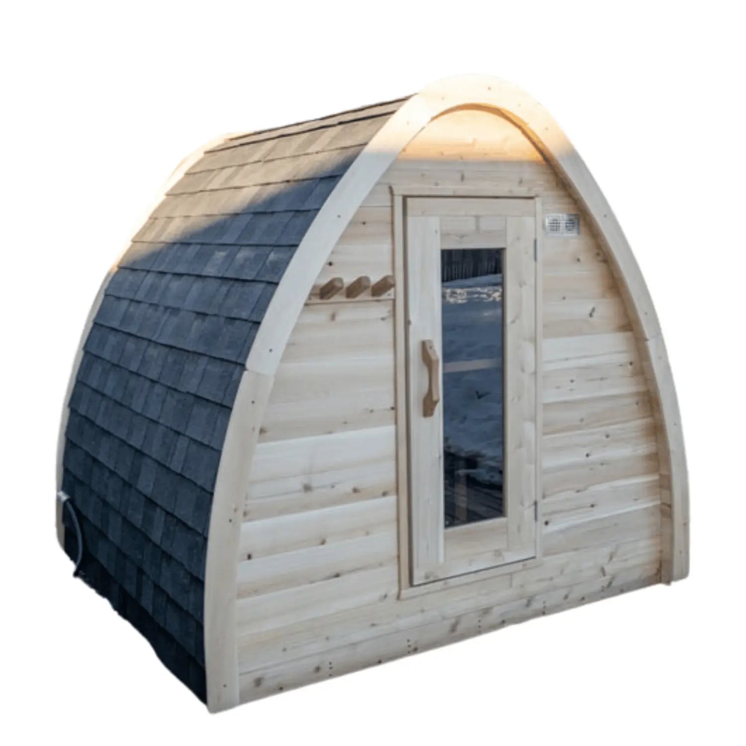Dundalk Leisurecraft 2-4 Person Outdoor Traditional MiniPOD Sauna
