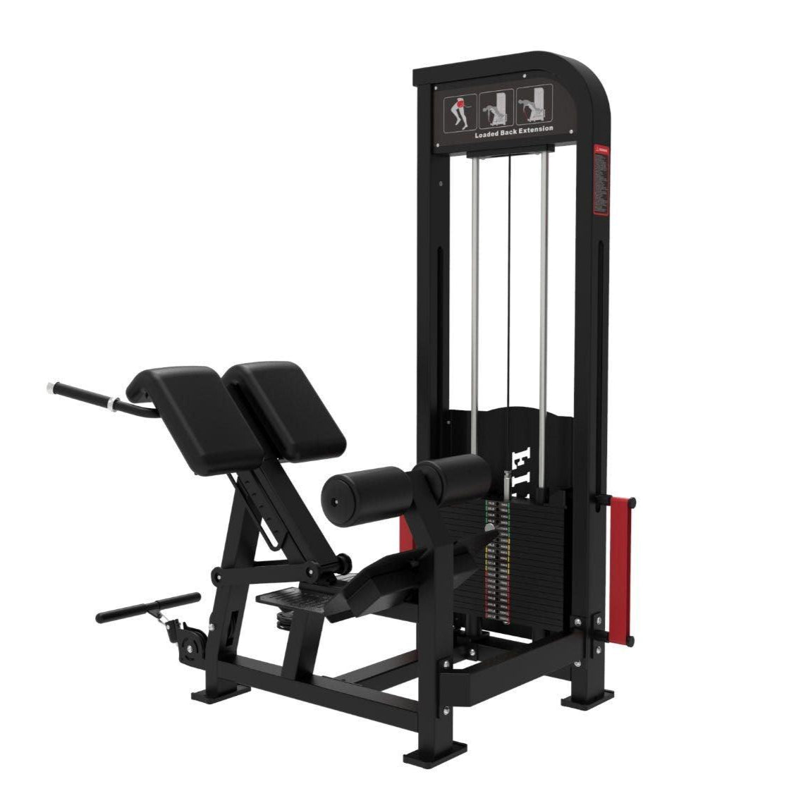 Muscle D Fitness Excel Loaded Back Extension Machine