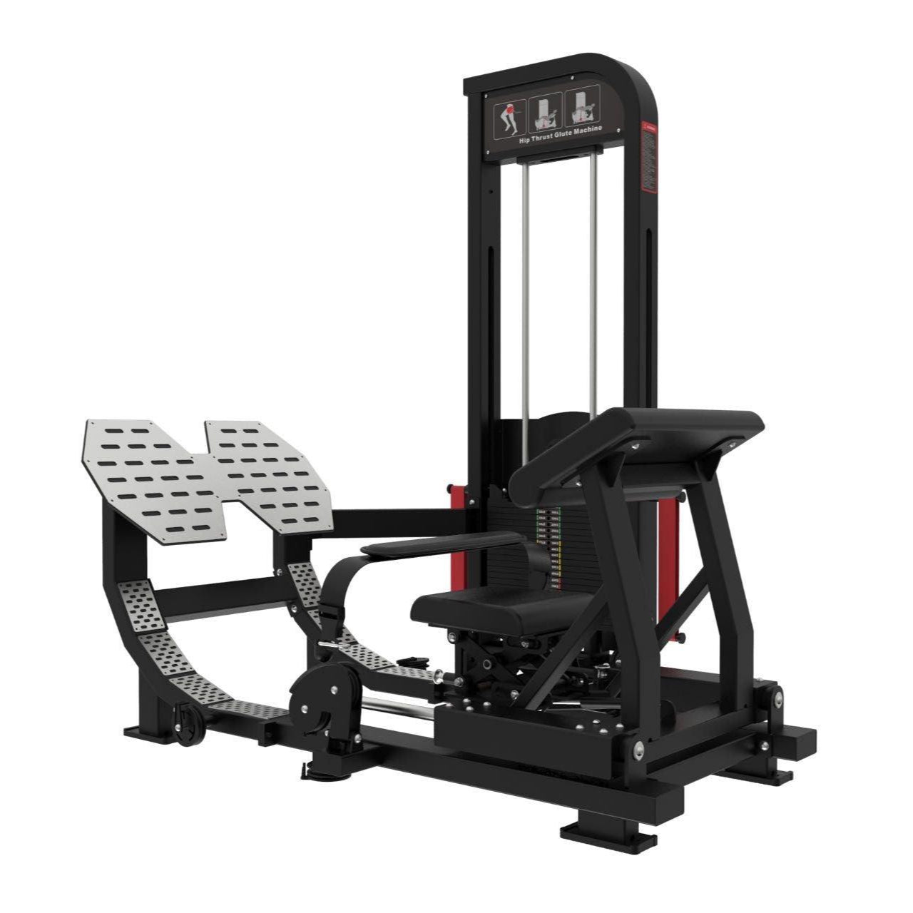 Muscle D Fitness Excel Selectorized Hip Thrust Glute Machine