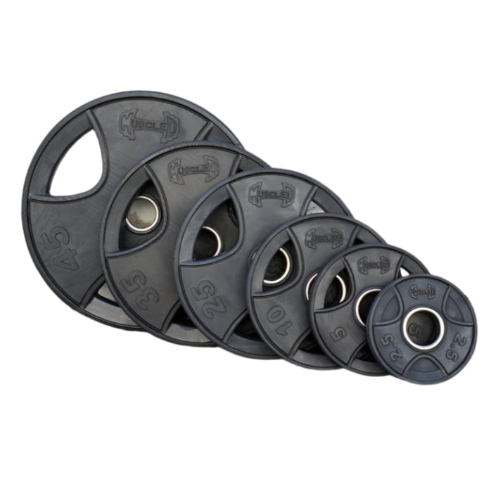 Muscle D Fitness Pro Rubber Olympic Plates