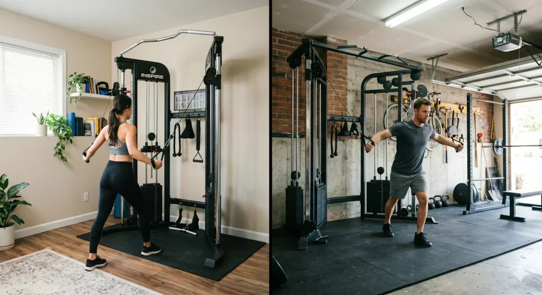 Functional trainer and cable crossover comparison in home gym spaces