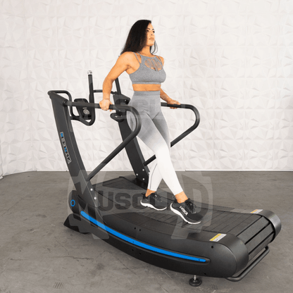 Muscle D Fitness Commercial Self Powered Curve Treadmill