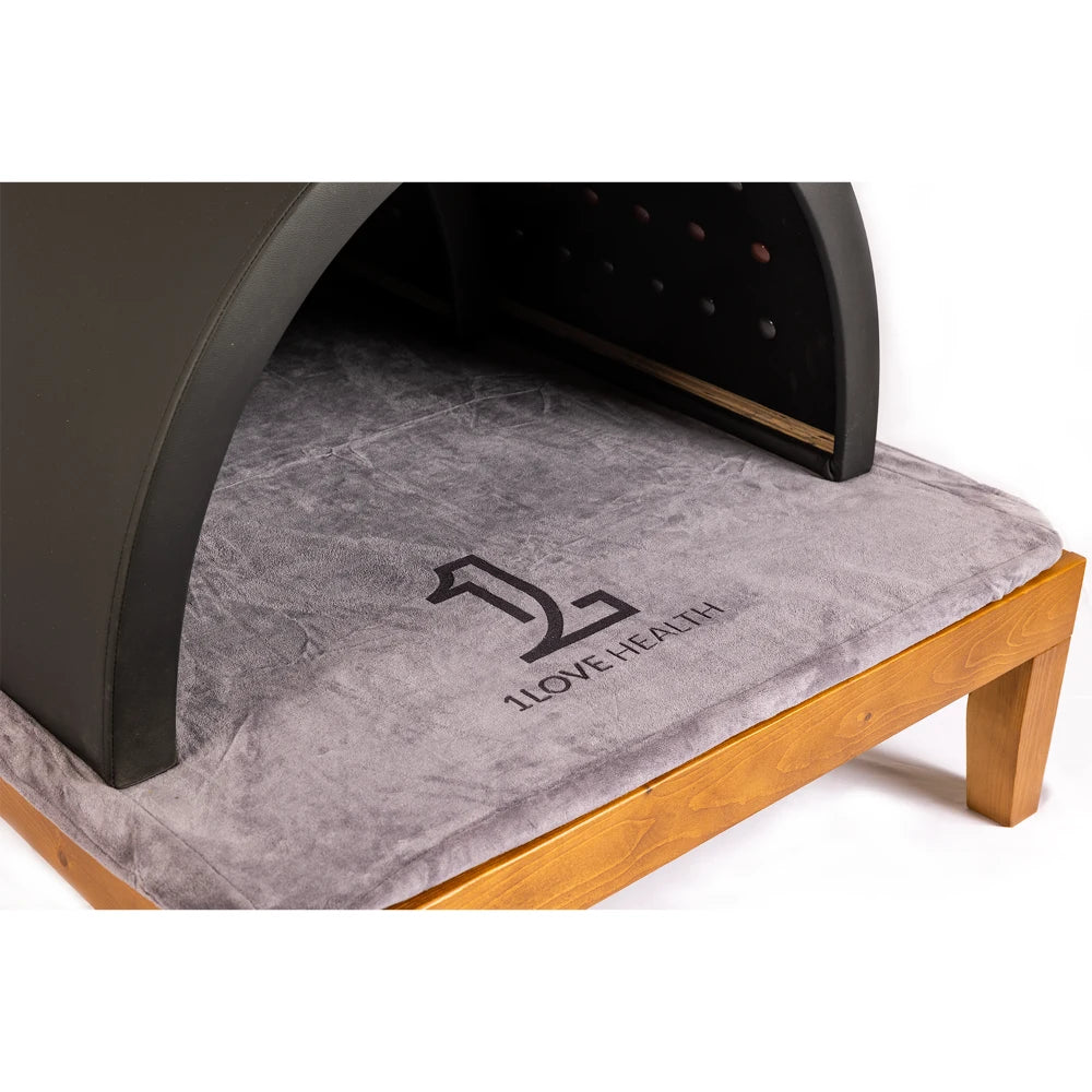 1Love Health Luxury Mat Cover – folded cover texture close‑up