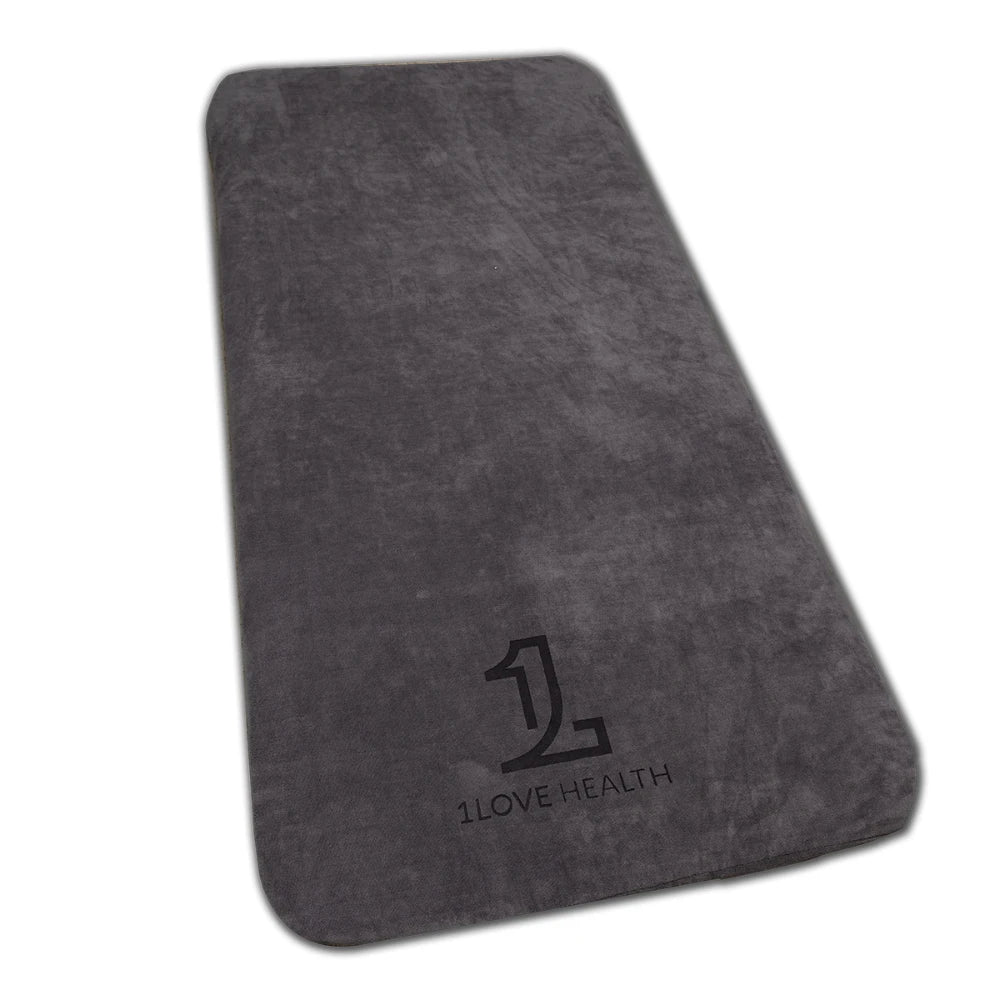 1Love Health Luxury Mat Cover – zipper and corner detail