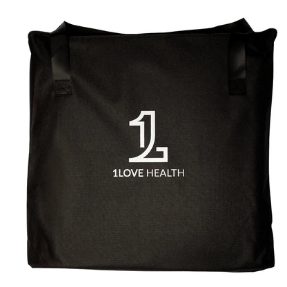 1Love Health PEMF Mat – logo patch close-up