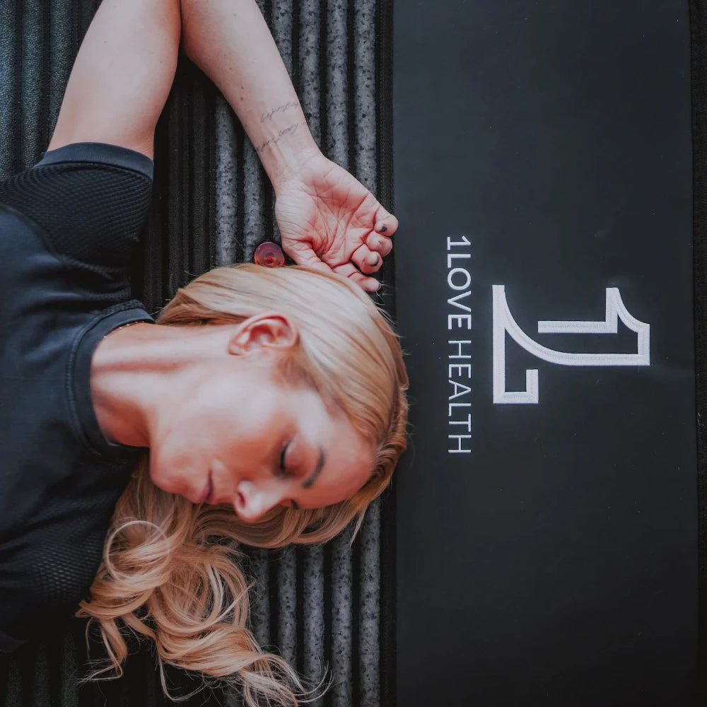 1Love Health PEMF Mat – folded for storage view