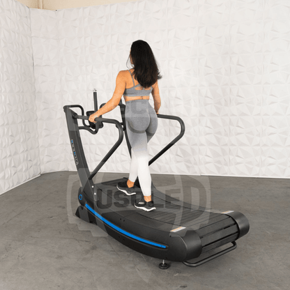 Muscle D Fitness Commercial Self Powered Curve Treadmill