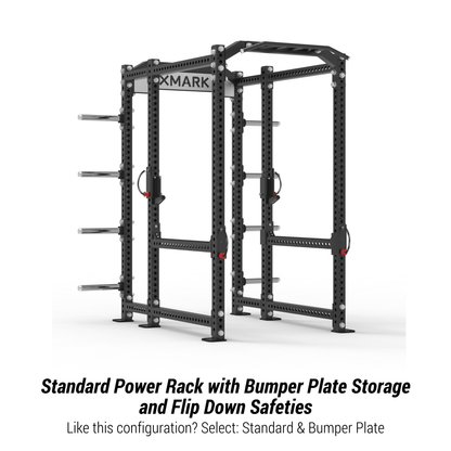 XMARK Viper Power Rack with Storage & Flip Down Safeties