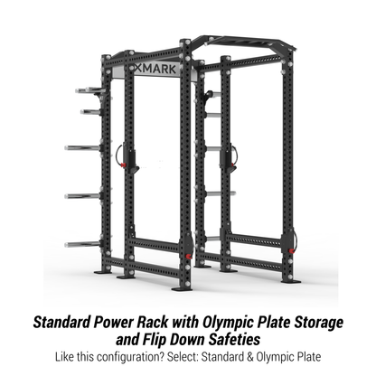 XMARK Viper Power Rack with Storage & Flip Down Safeties