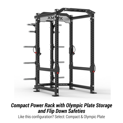XMARK Viper Power Rack with Storage & Flip Down Safeties