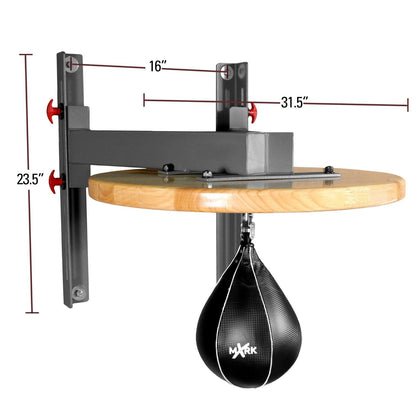 XMARK Professional Speed Bag Platform with Chain Swivel