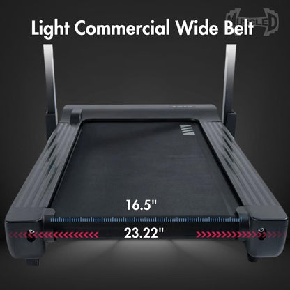 Muscle D Fitness Light Commerical Folding Treadmill