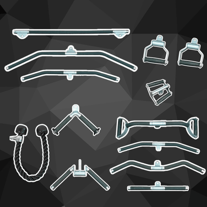 Muscle D Fitness Cable Attachment Kit 4