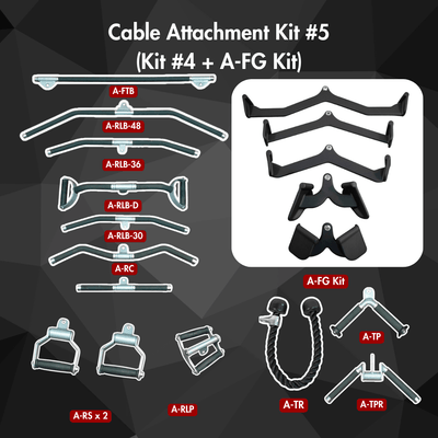 Muscle D Fitness Cable Attachment Kit 5