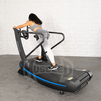 Muscle D Fitness Commercial Self Powered Curve Treadmill