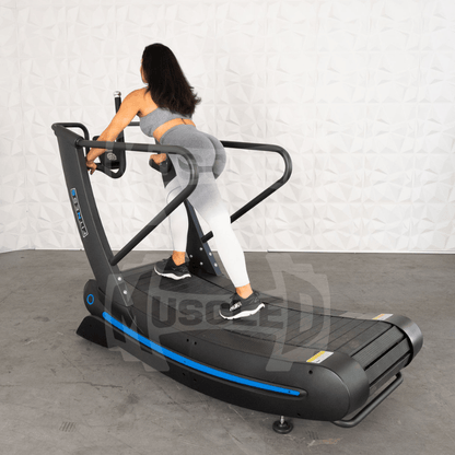 Muscle D Fitness Commercial Self Powered Curve Treadmill