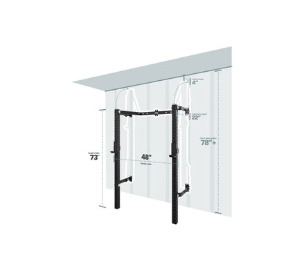 PRx Profile PRO Folding Squat Rack (no bar)