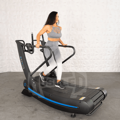 Muscle D Fitness Commercial Self Powered Curve Treadmill