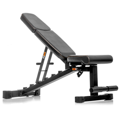 XMARK 5-50 lb Hex Dumbbell Set with Rack and Weight Bench