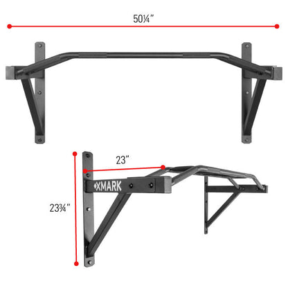 XMARK Commercial Wall Mounted Multi Grip Pull Up Bar