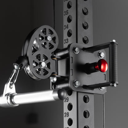 XMARK Commercial Half Rack Functional Trainer with Lat Pulldown and Low Row