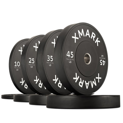XMARK Commercial Black Bumper Plates (LB)