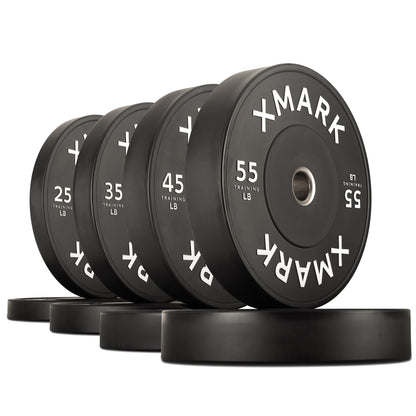 XMARK Commercial Black Bumper Plates (LB)