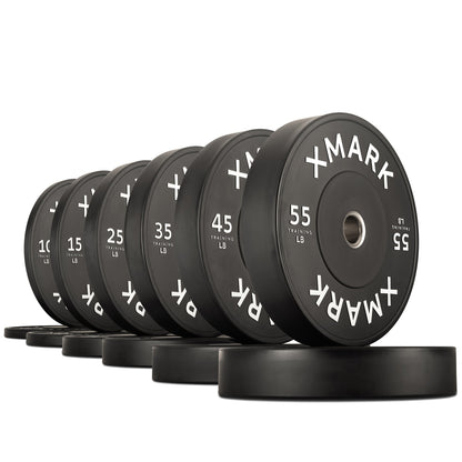 XMARK Commercial Black Bumper Plates (LB)