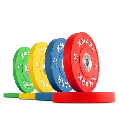XMARK Commercial Premium Virgin Rubber Color Bumper Plates