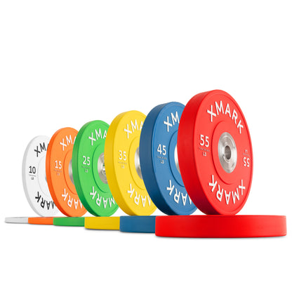 XMARK Commercial Premium Virgin Rubber Color Bumper Plates