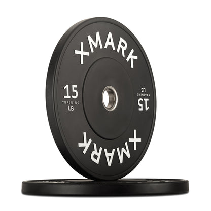 XMARK Commercial Black Bumper Plates (LB)