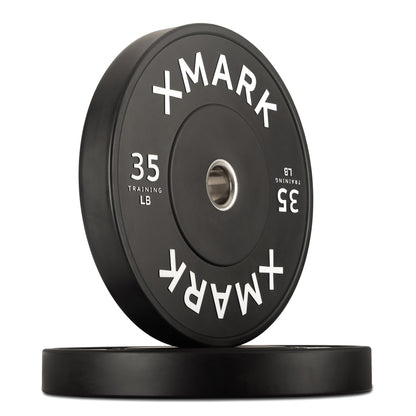 XMARK Commercial Black Bumper Plates (LB)