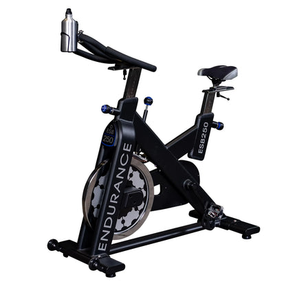 Endurance ESB250 exercise bike with black frame and water bottle holder.