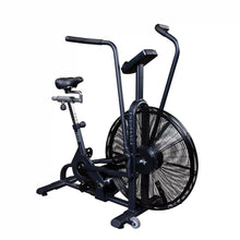 Endurance FB300 air bike with large fan and adjustable seat, ideal for intense cardio workouts.