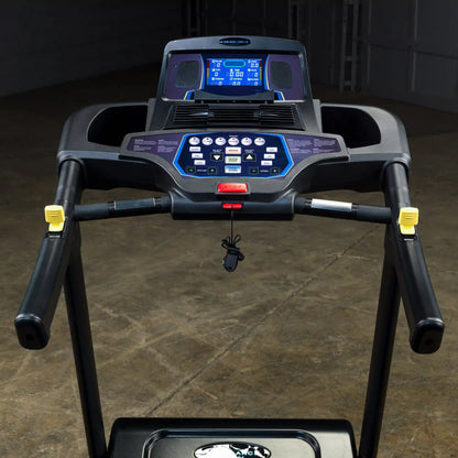 Endurance treadmill console with digital display and multiple control buttons, ideal for home use.