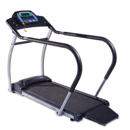 Endurance T50 treadmill with safety rails and digital console, ideal for home workouts.