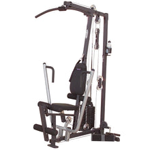 Body-Solid EXM1500S home gym with padded seat and pulleys for versatile workouts.