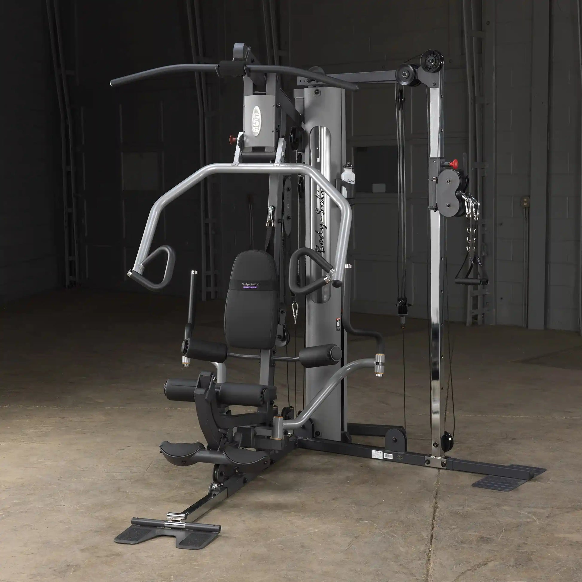 Body-Solid EXM3000LPS home gym with multiple workout stations for strength training.