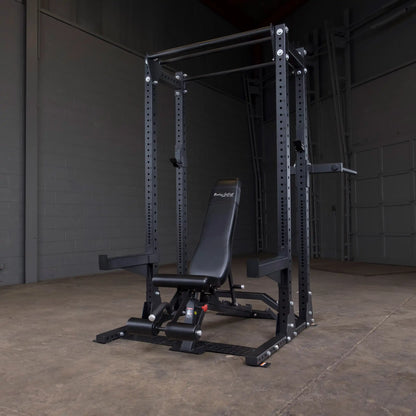 Body-Solid Pro ClubLine Extended Commercial Half Rack SPR500BACK in a gym setting.