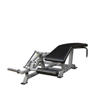 Body-Solid Pro ClubLine Leverage Leg Curl Machine LVLC, featuring a padded seat and leg support, designed for effective leg curl exercises.