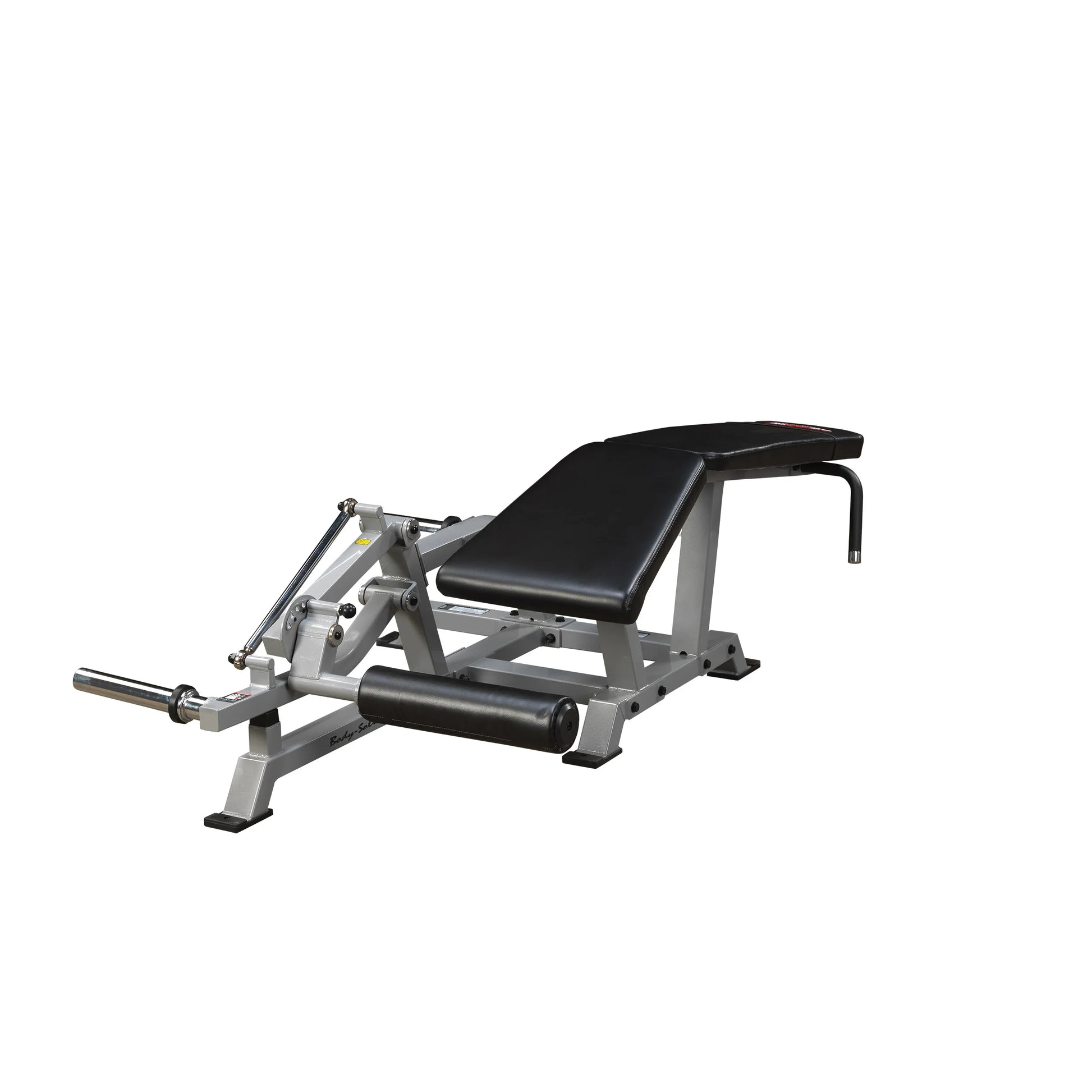 Body-Solid Pro ClubLine Leverage Leg Curl Machine LVLC, featuring a padded seat and leg support, designed for effective leg curl exercises.