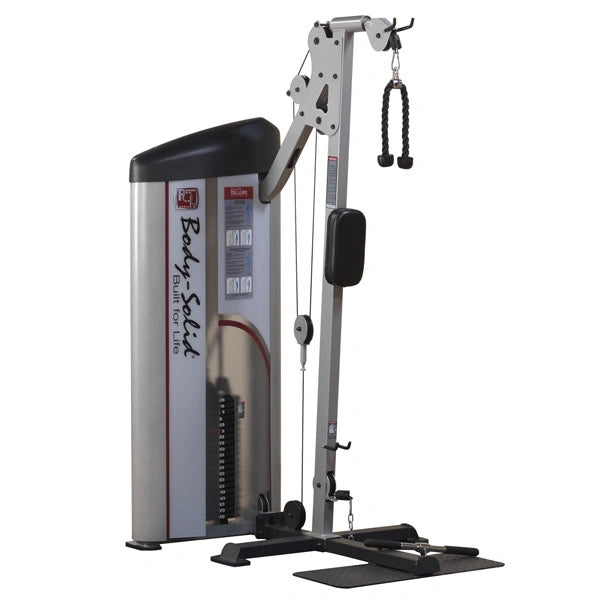 Body-Solid Pro ClubLine Series 2 Bicep & Tricep Machine S2BTP, a strength training machine featuring a sleek design with adjustable pulleys and a weight stack.