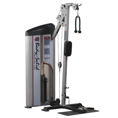 Body-Solid Pro ClubLine Series 2 Bicep & Tricep Machine S2BTP, a strength training machine featuring a sleek design with adjustable pulleys and a weight stack.