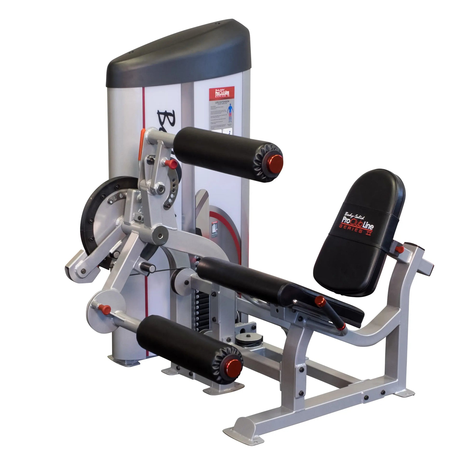 Body-Solid Pro ClubLine Series 2 Leg Extension & Leg Curl Machine S2LEC, featuring padded leg supports and adjustable seating for effective leg workouts.