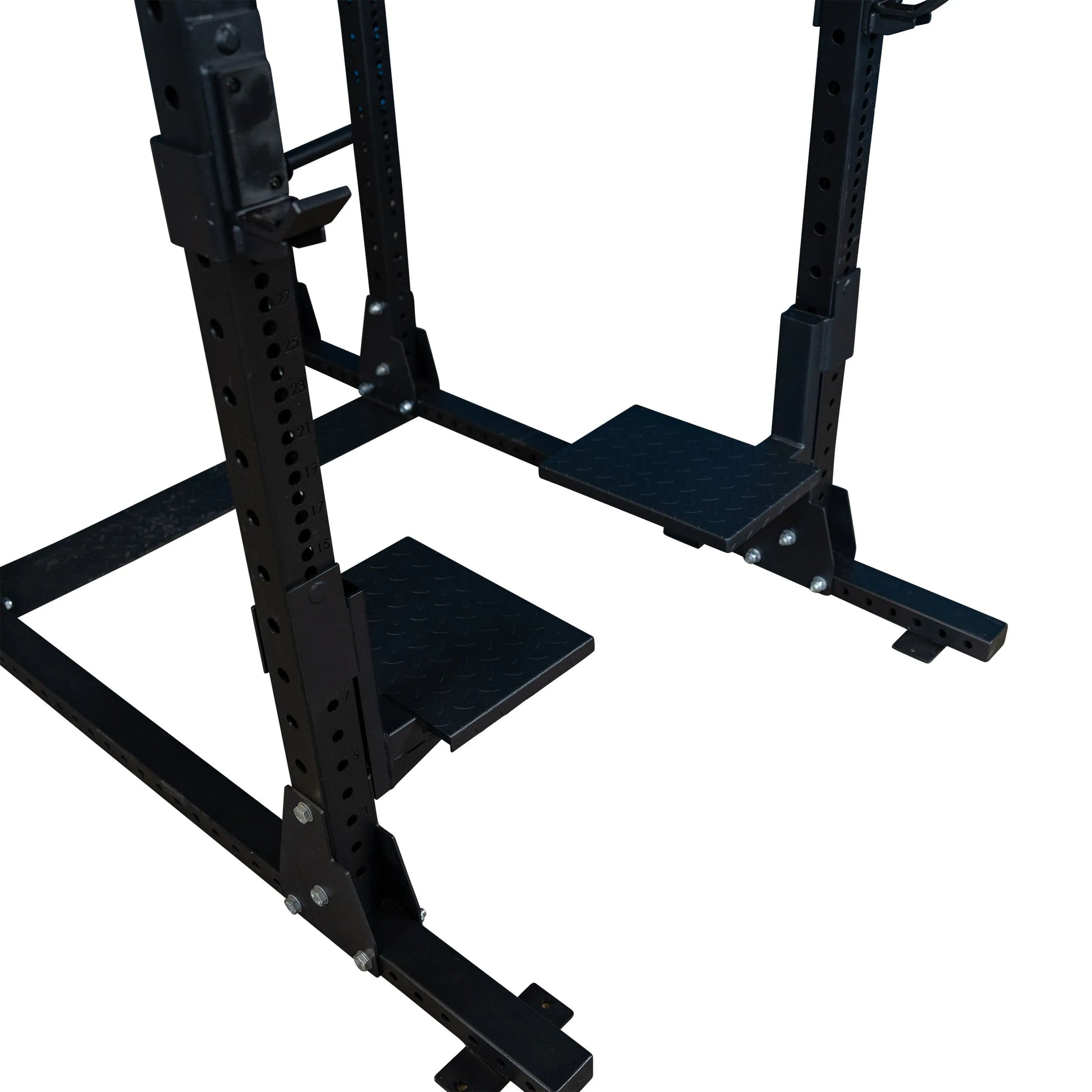 Body-Solid Pro ClubLine Spotter Platforms SPRSP, featuring two sturdy, textured platforms designed for added safety and support in weightlifting.