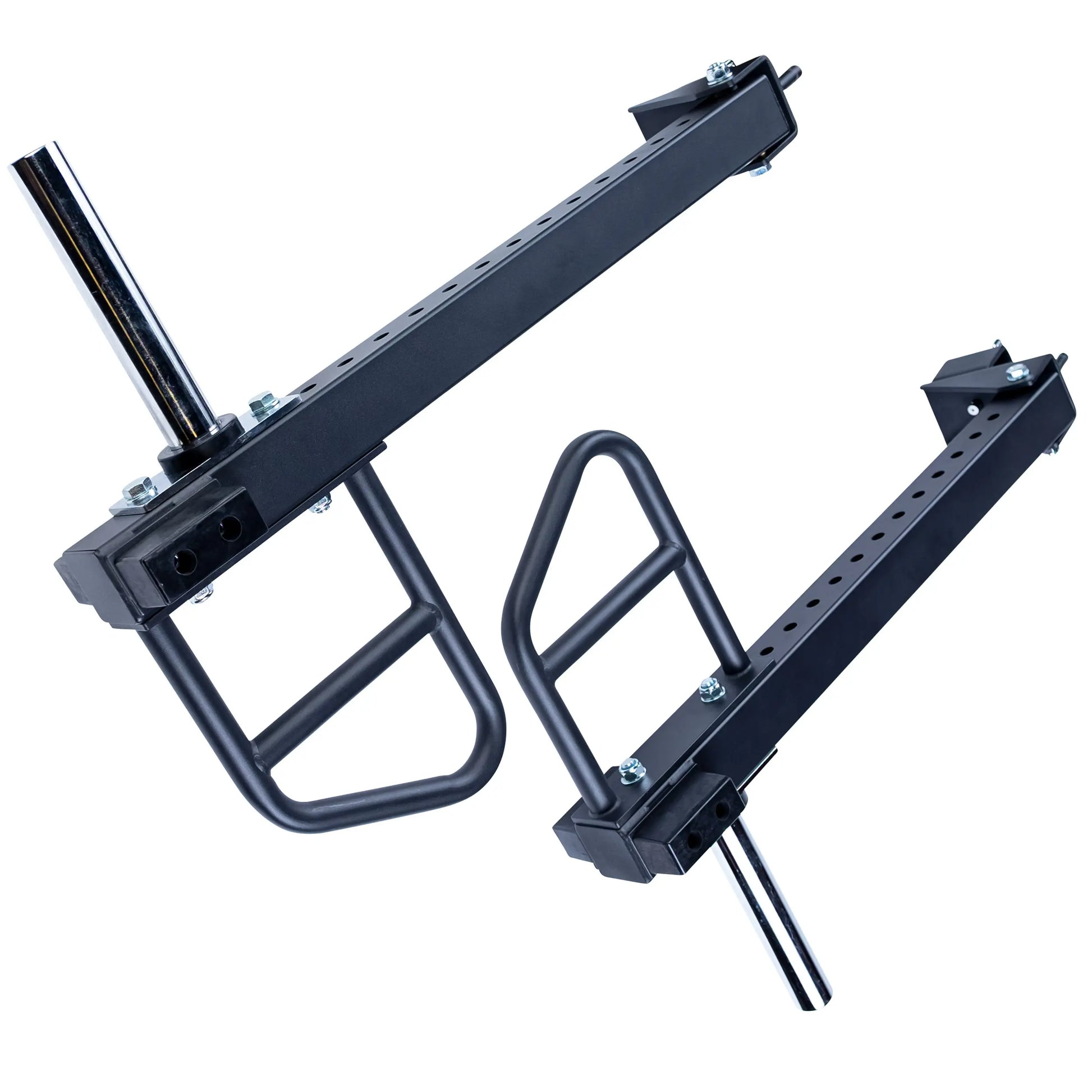 Body-Solid Pro Clubline Jammer Arms SPRJAM featuring adjustable black metal arms with handles and cylindrical attachments.