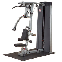 Body-Solid Pro Dual Vertical Press & Lat Machine DPLSSF, featuring adjustable seat and dual handles for strength training exercises.