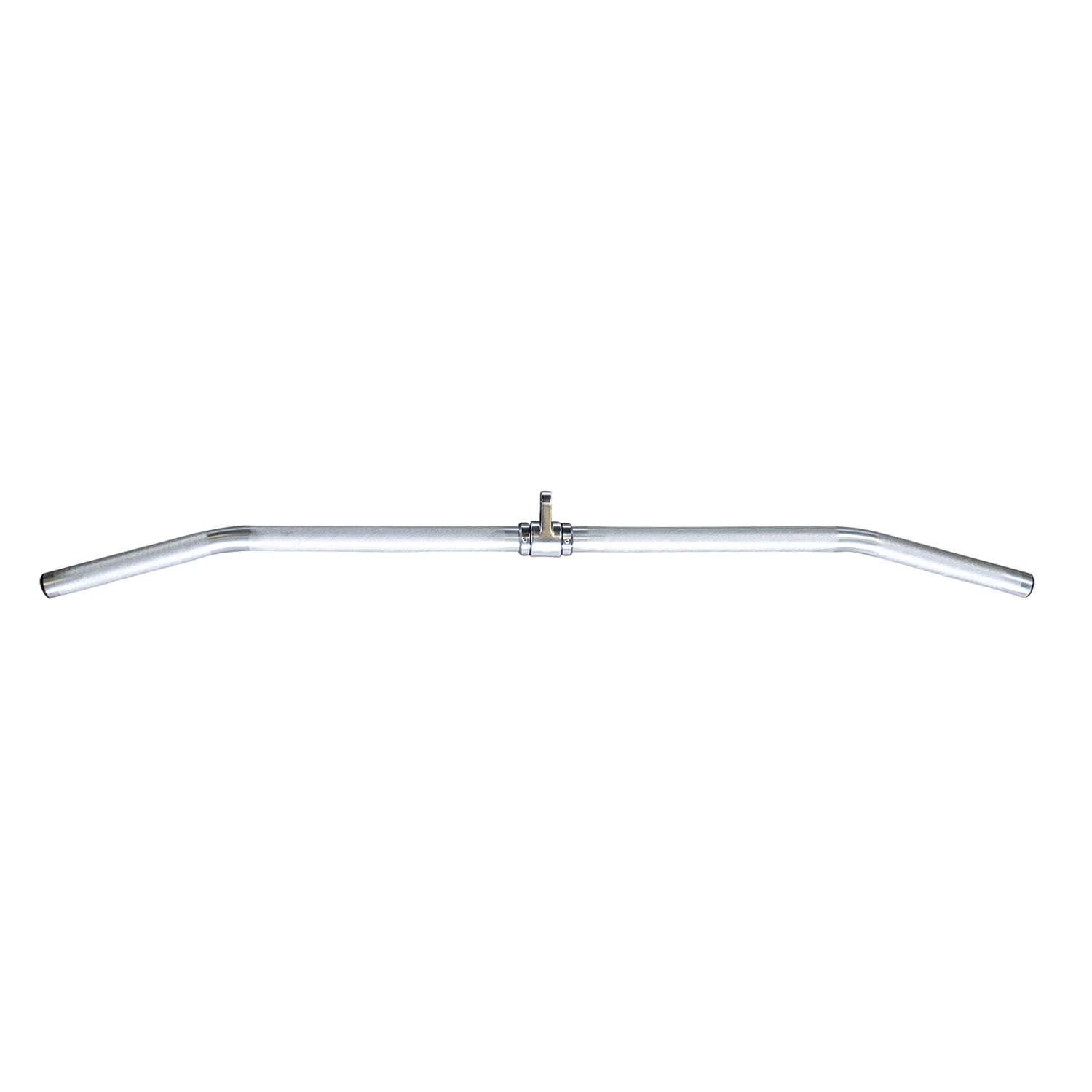 Chrome steel bullhorn handlebar with central clamp for road bikes.