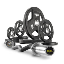 XMARK Chisel Olympic Weight Plates and Curl Barbell Sets